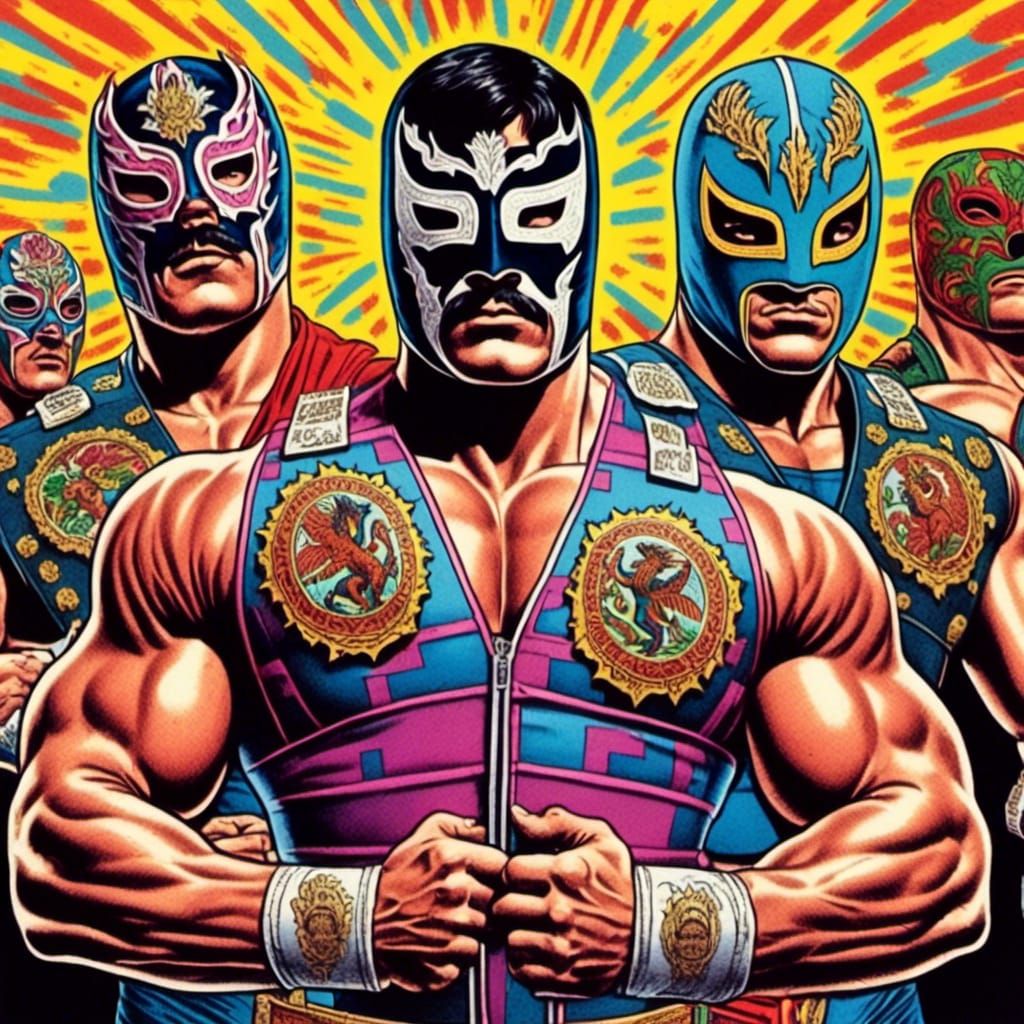 1980s CEO luchador <lora:Luchador:1.0> 