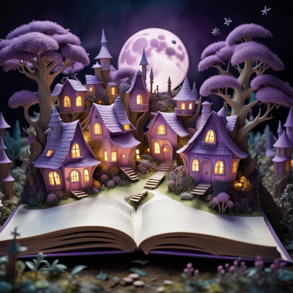 Magical Fairy Village Pop-Up Book: 3D Pastel Art