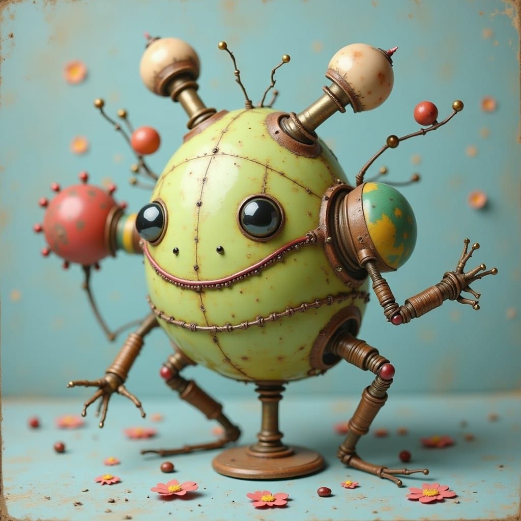 <lora:Cute Surreal Robot:1.0> bug