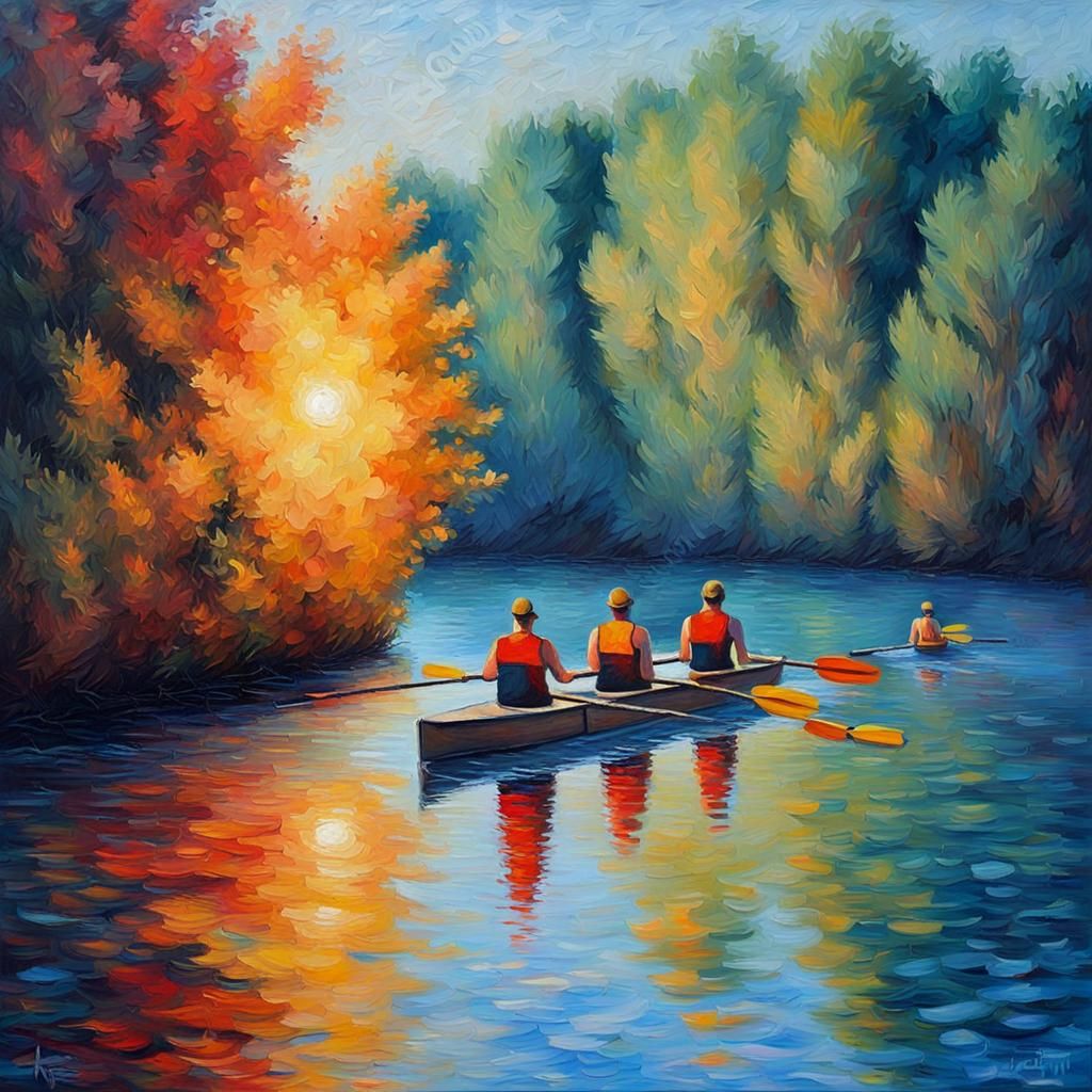 Rowing On Quiet Waters