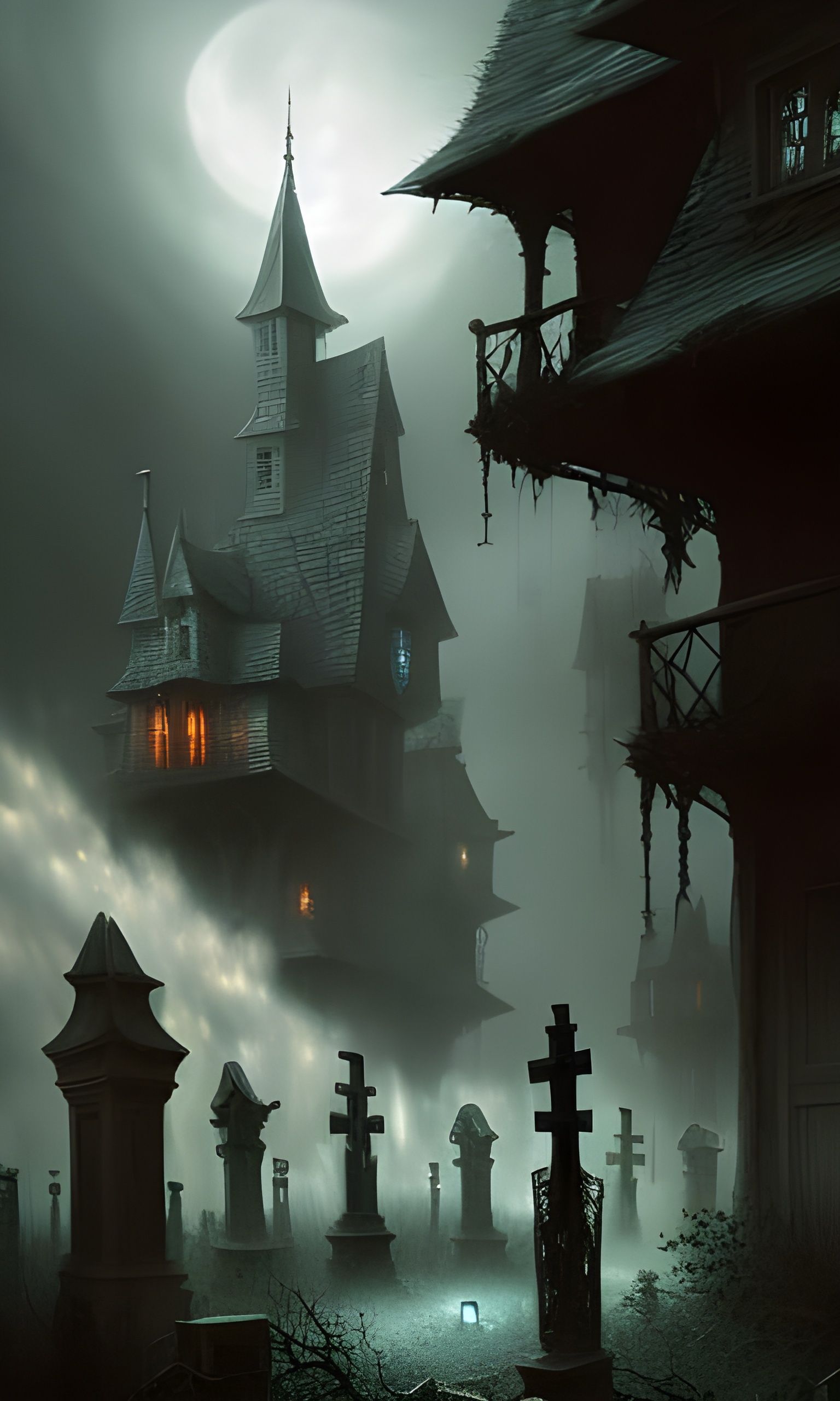 The old Cemetery, believed to be haunted ...