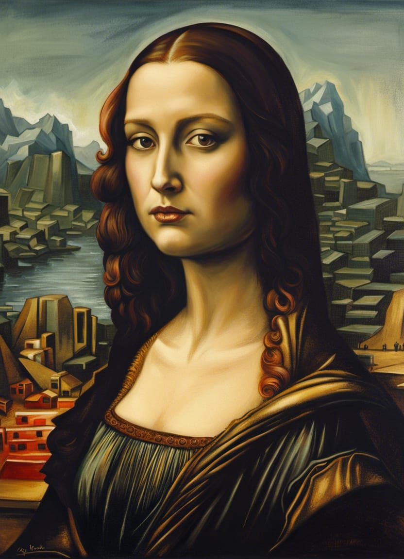 Dystopian Da Vinci painting - AI Generated Artwork - NightCafe Creator