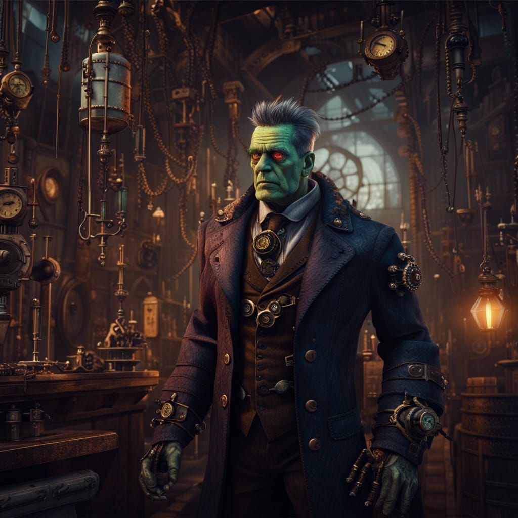 Steampunk frankenstein