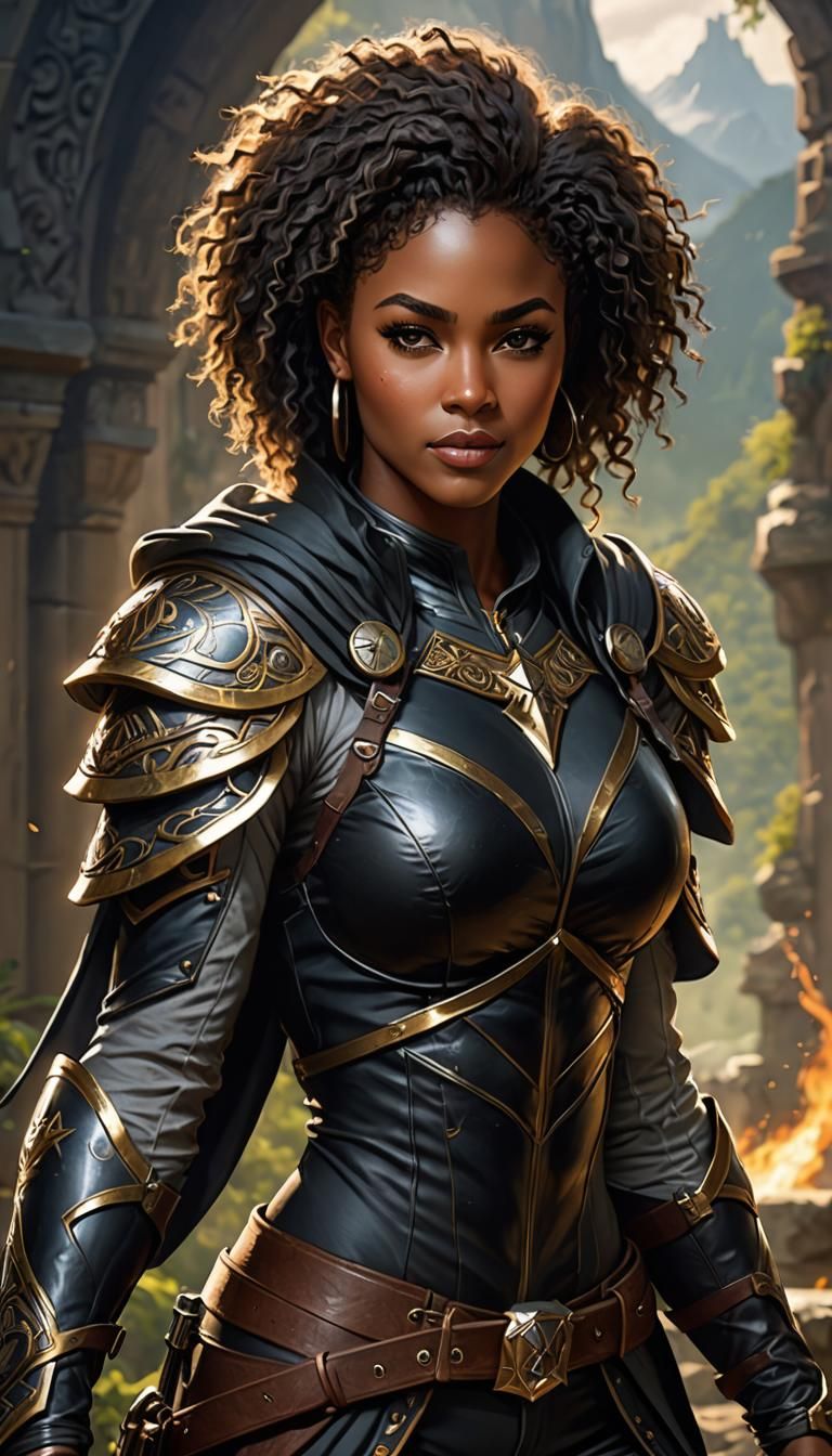 Epic Fantasy Art: Black Female Ranger