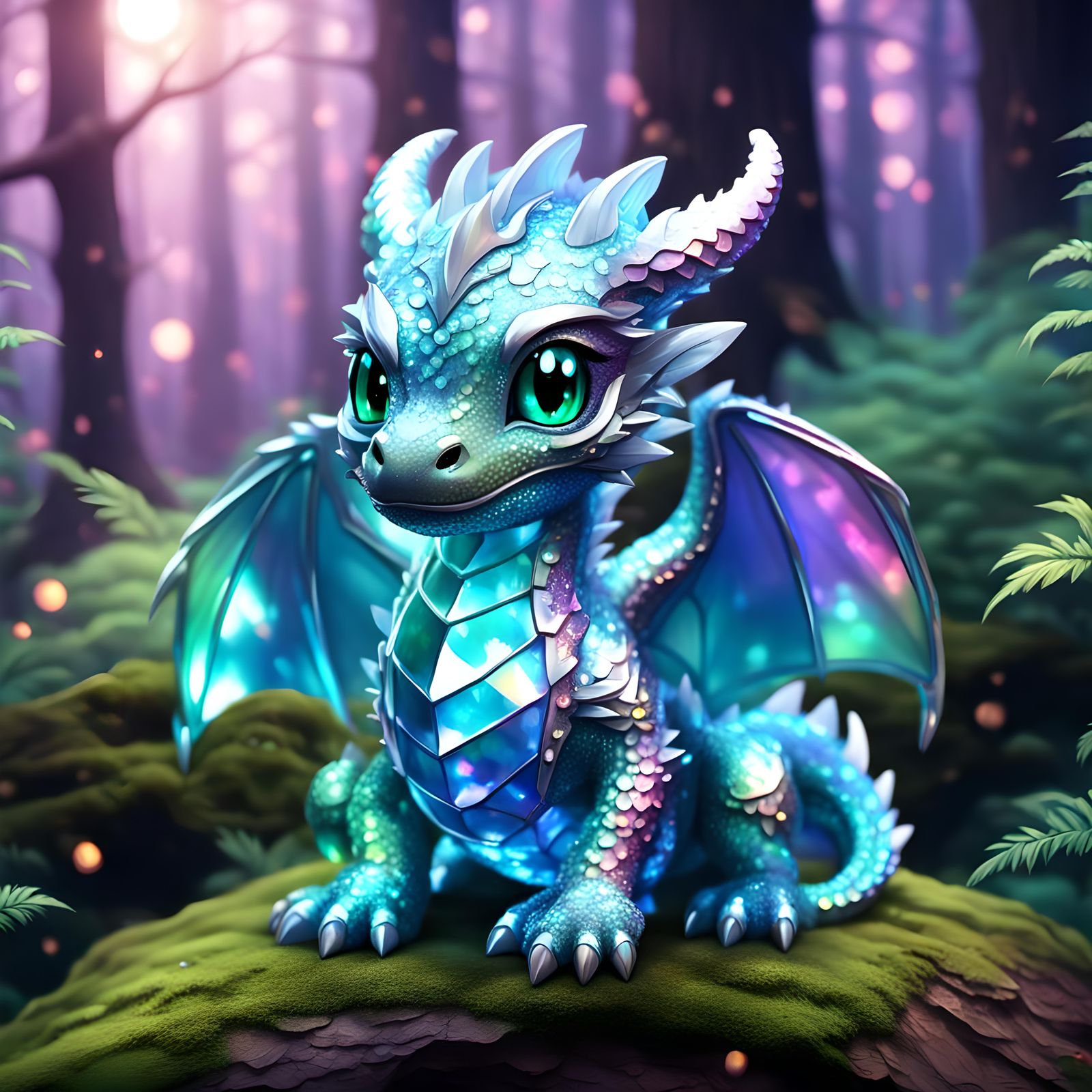 Iridescent  Dragon  by @Alicia Hopkins
