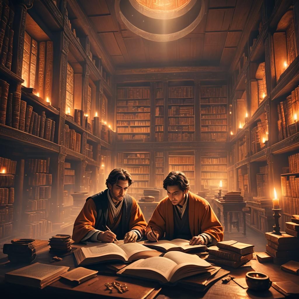 Men Study Magic in Prison Cell