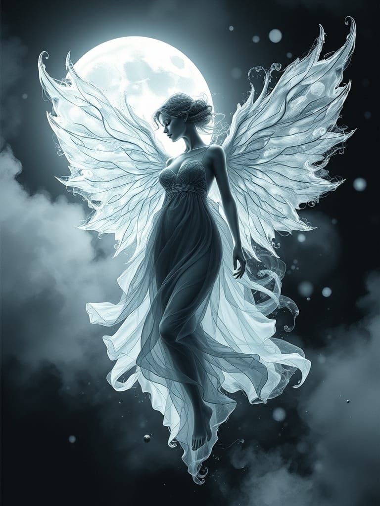 translucent angel   by @MoonWolf