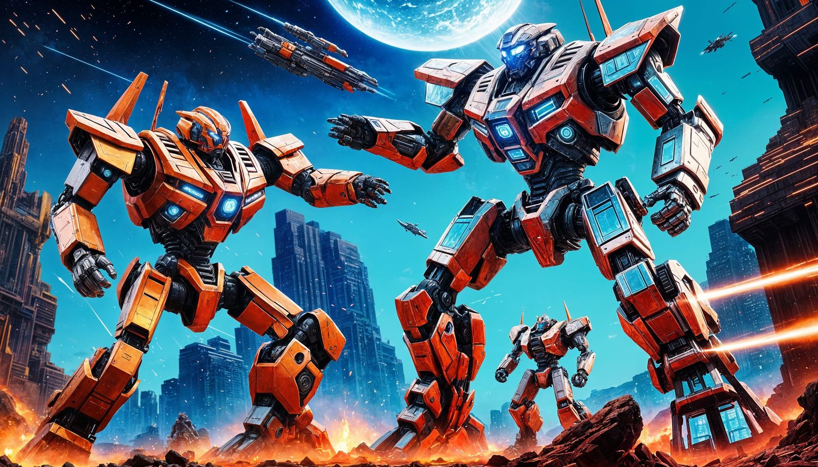 Mecha Showdown  by @Charlotte