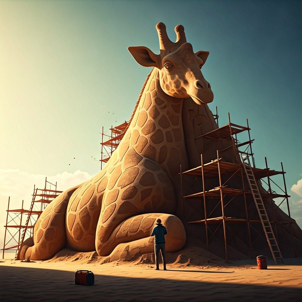 Gigantic sculpture   by @Ideal