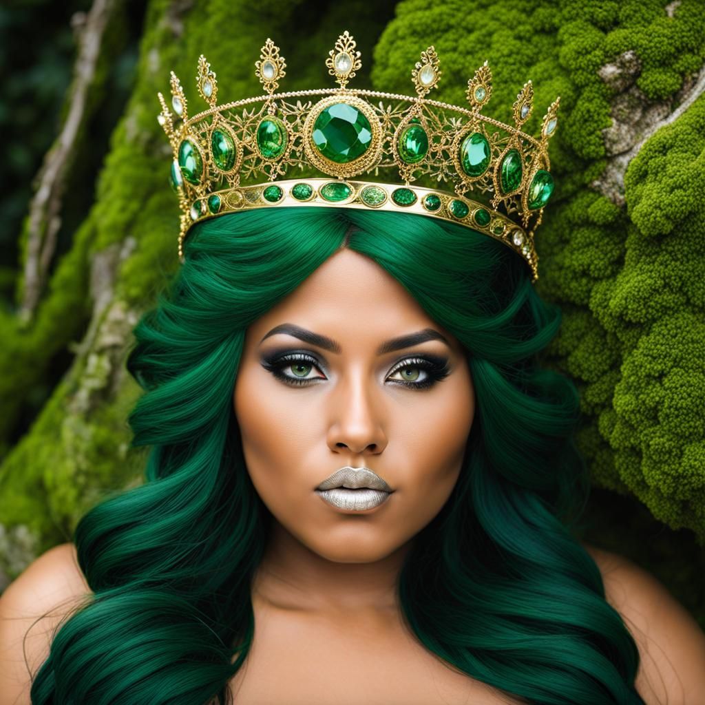 Goddess of moss AI Generated Artwork NightCafe Creator