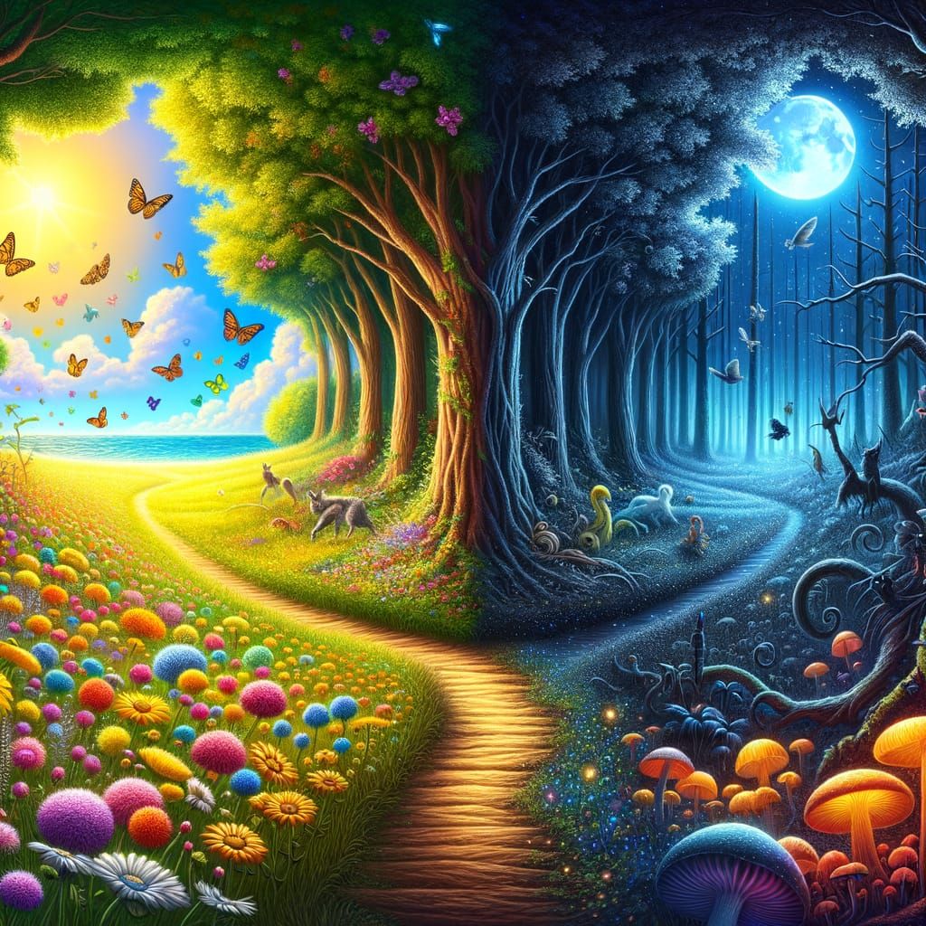 The dreamer: dreamscape versus nightmare.