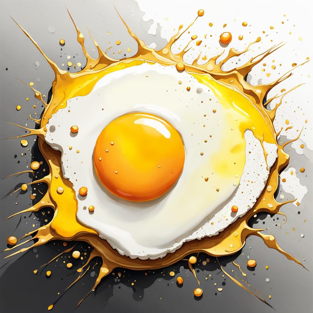 FRIED EGG  by @JustBubu