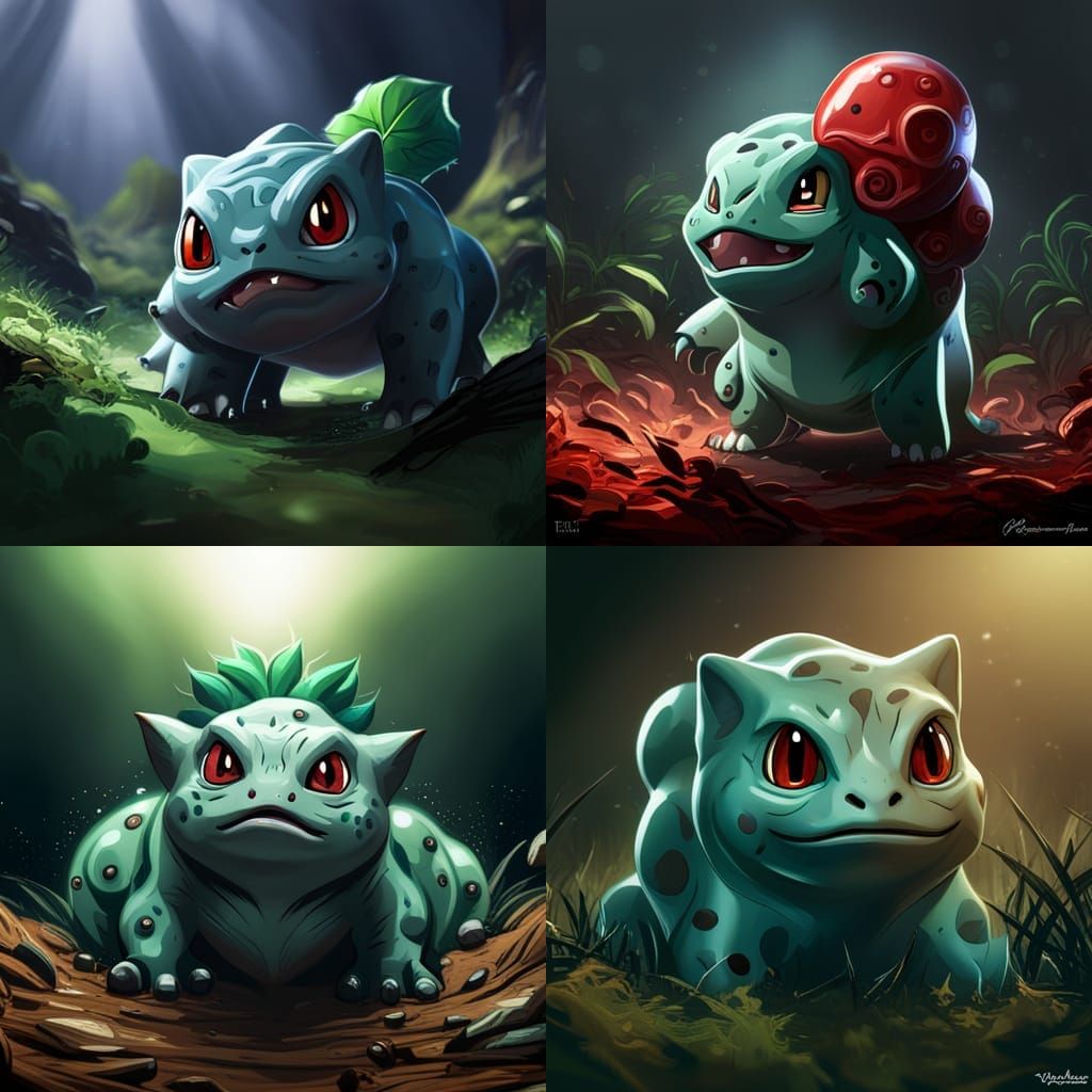 Hyper Realistic, Dark Fantasy, Bulbasaur - AI Generated Artwork ...