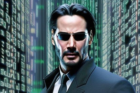 Keanu Reeves as Neo  by @Raveighen