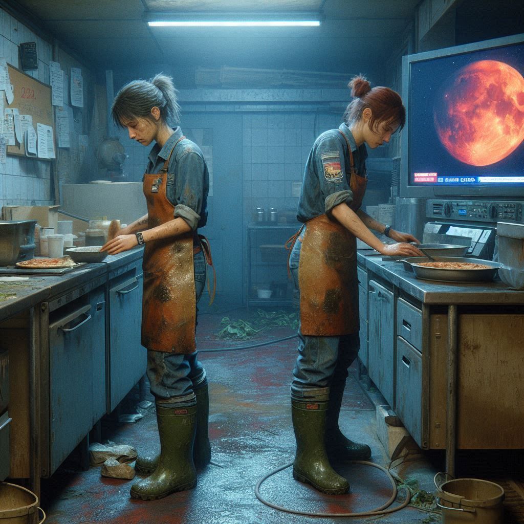 That pizzeria kitchen hasn't had a health inspection in ages...