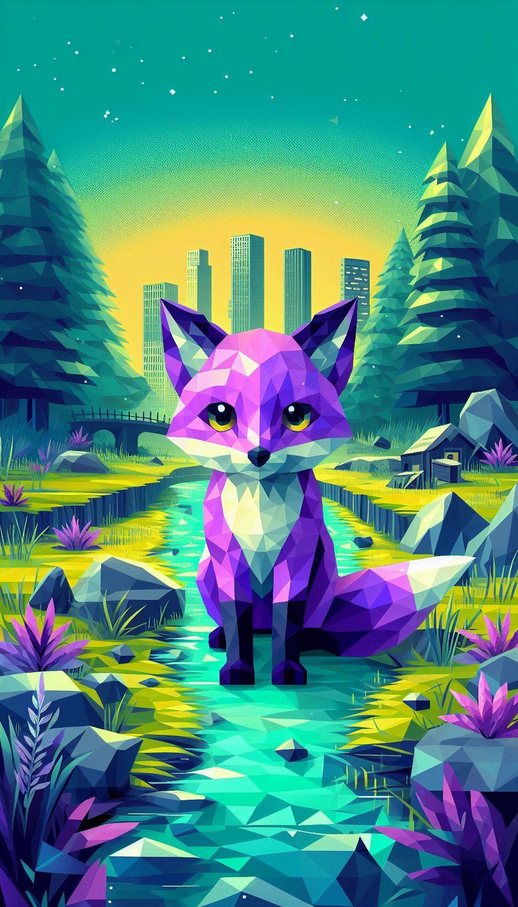Purple fox