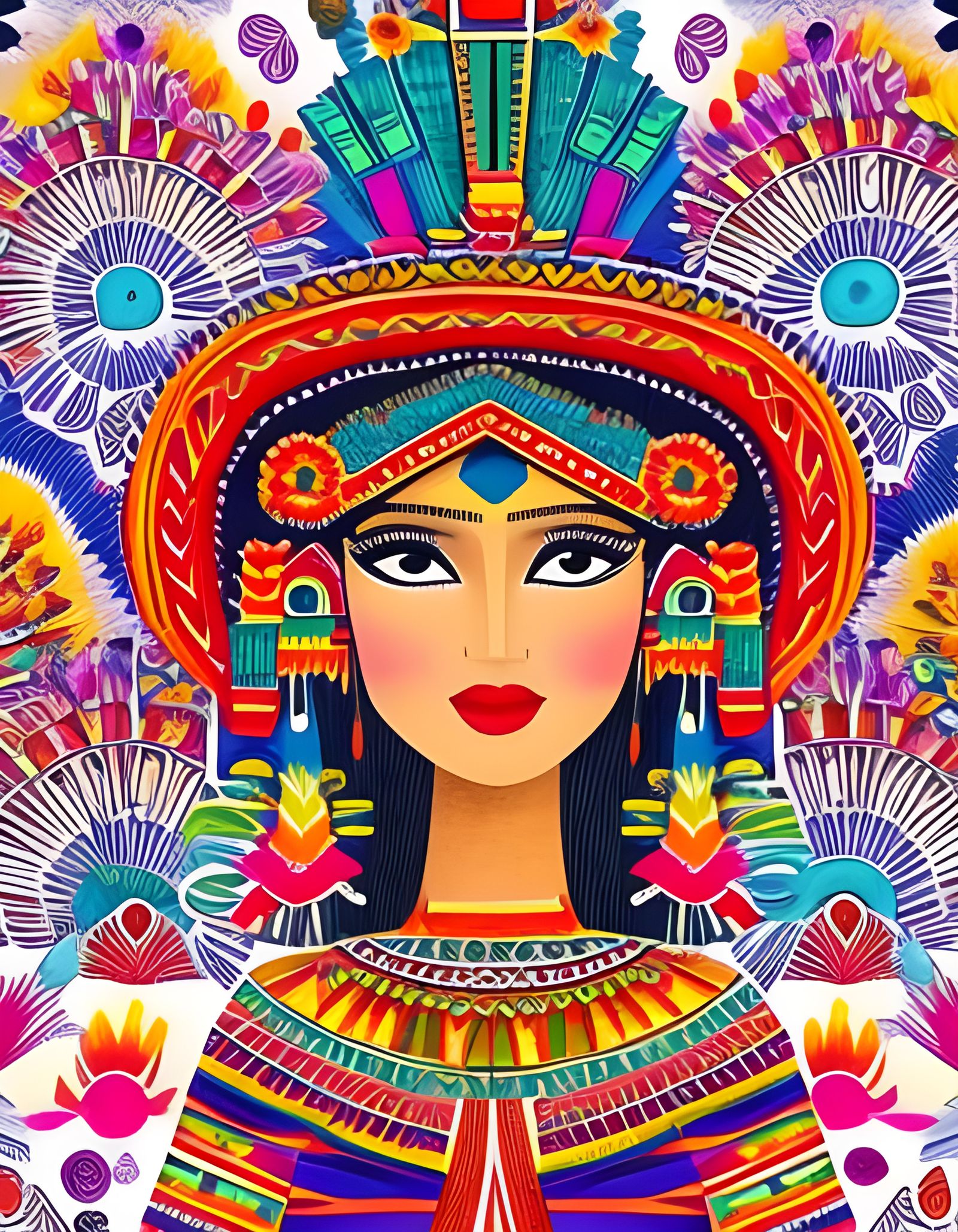 Aztec Princess #19 - AI Generated Artwork - NightCafe Creator