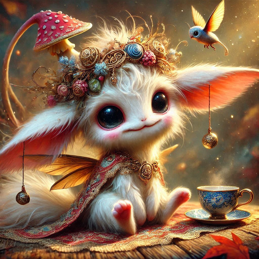 adorable fairy-tale fantasy creature portrait..
