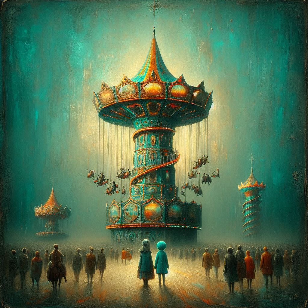 The amusement park you dream of on misty moonlit nights