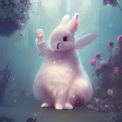 Misplaced Bunny Rage - AI Generated Artwork - NightCafe Creator