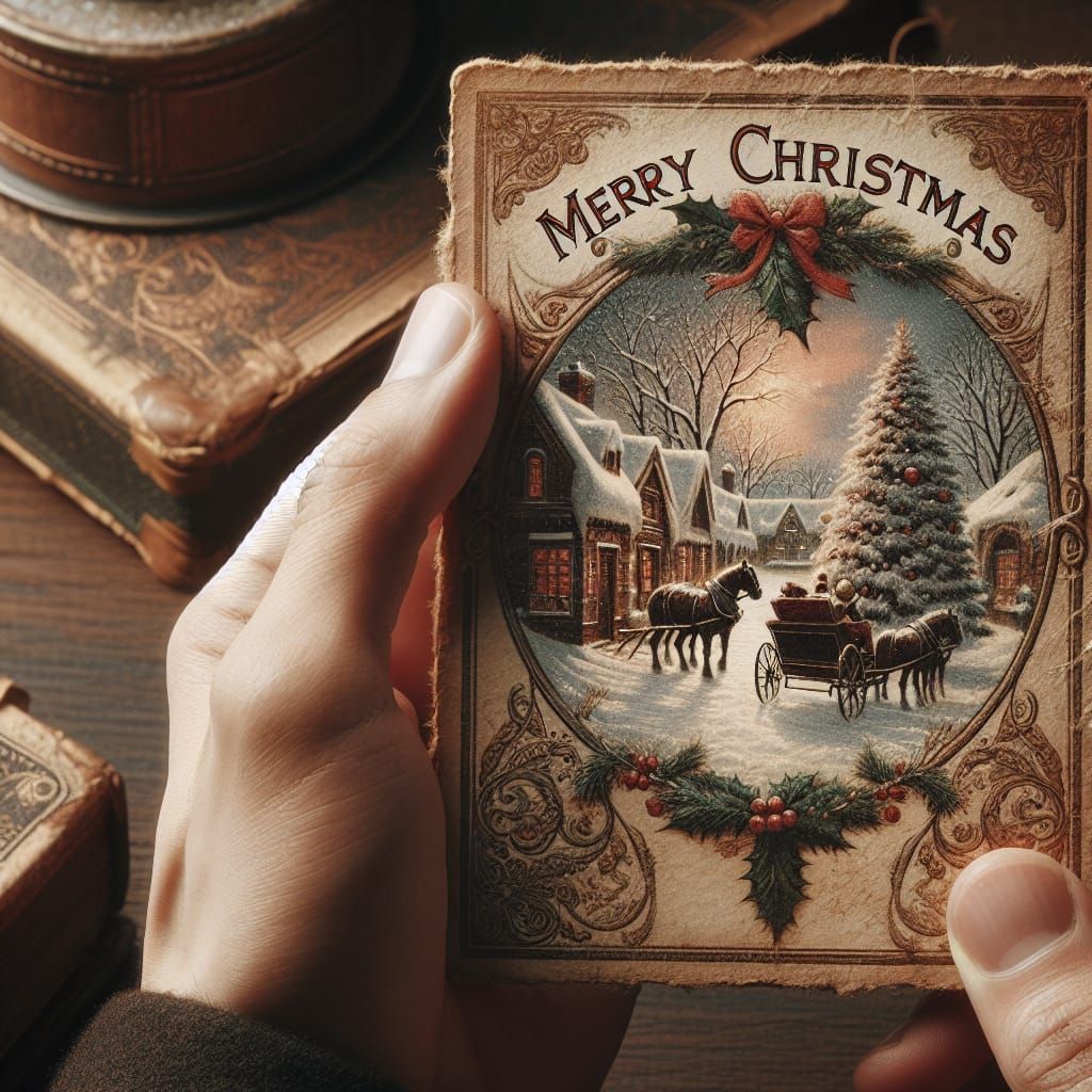 Vintage Holiday Postcards  by @EowElysion
