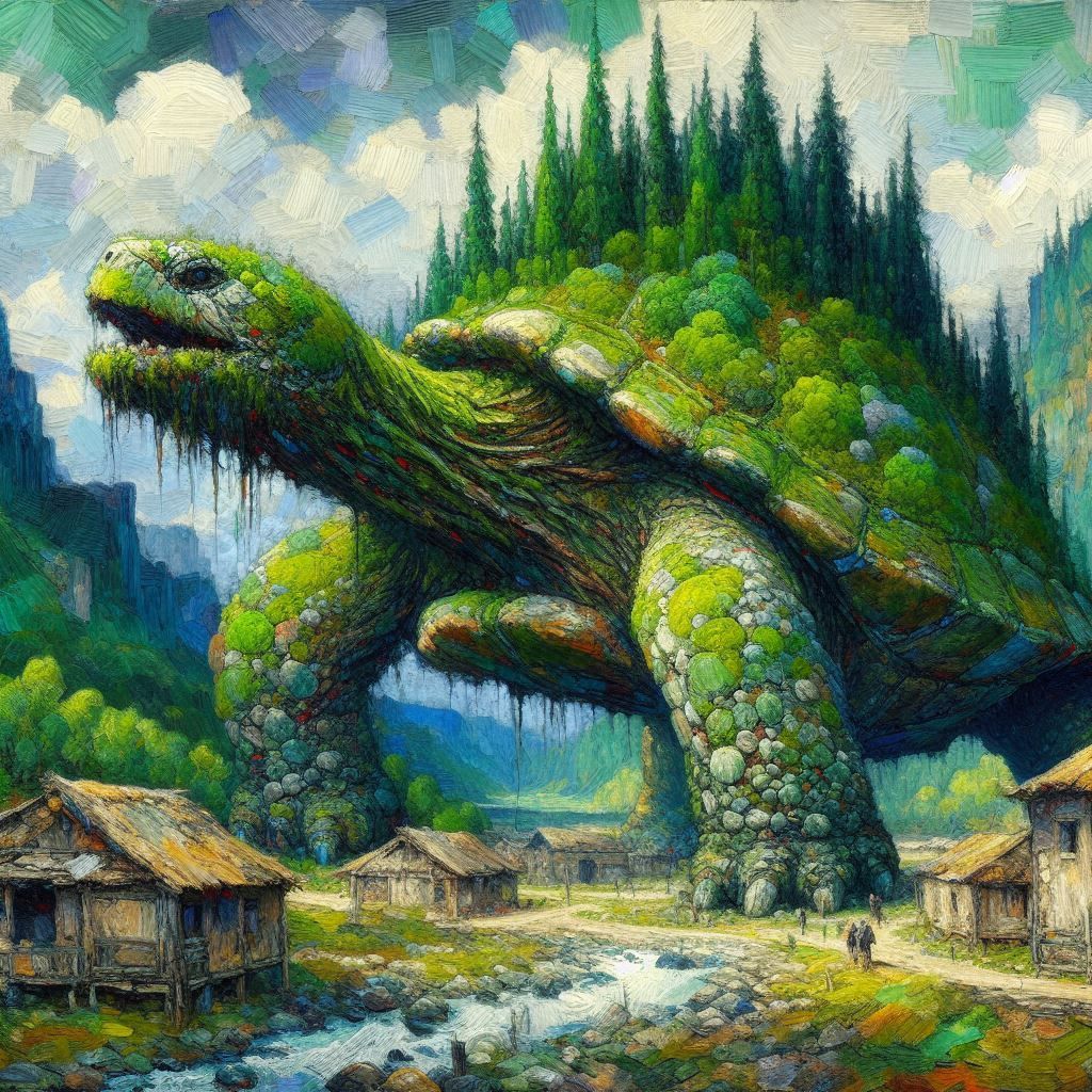 Ancient colossal turtle