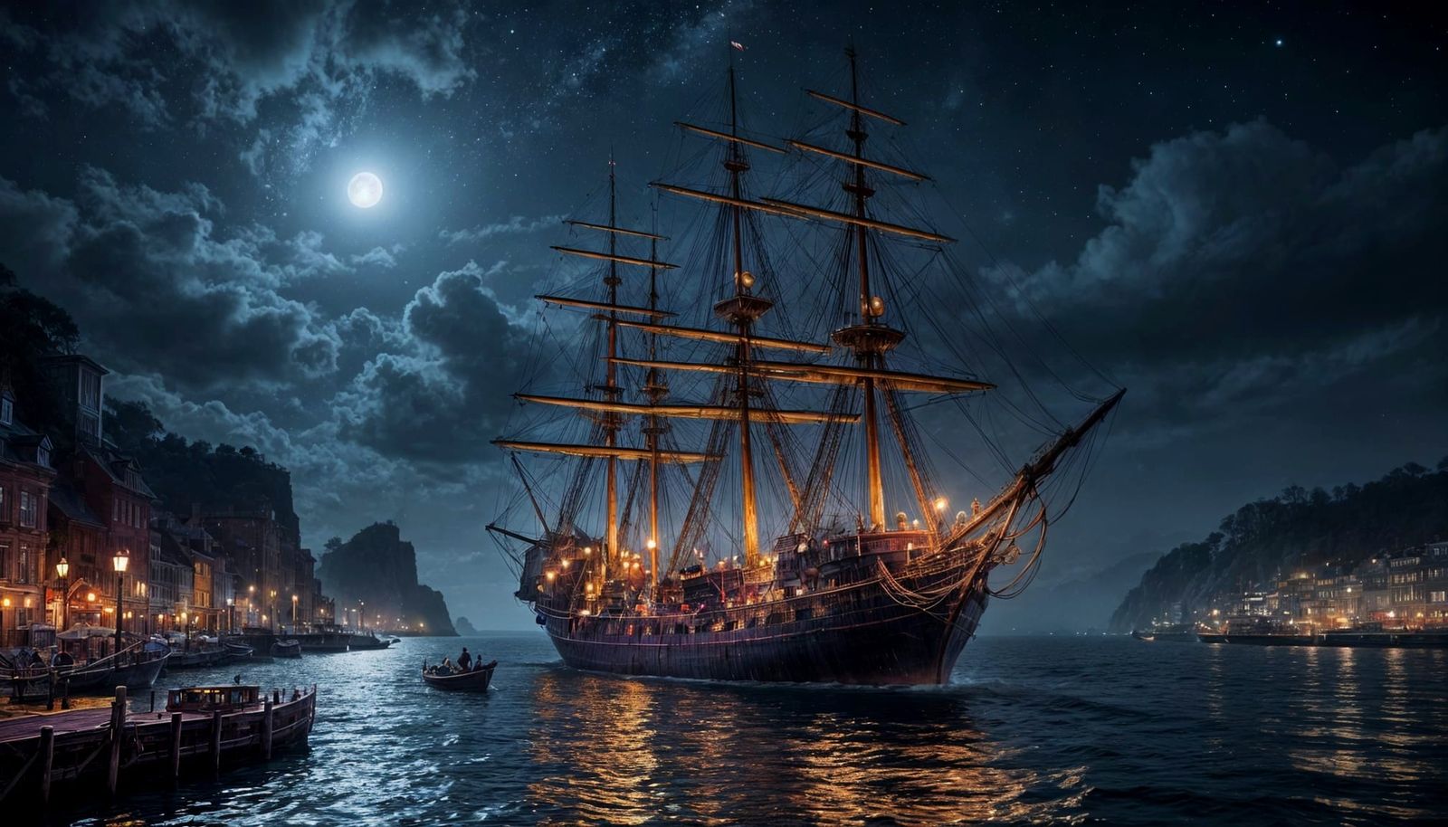 A Full-rigged Ship  by @The Leycer