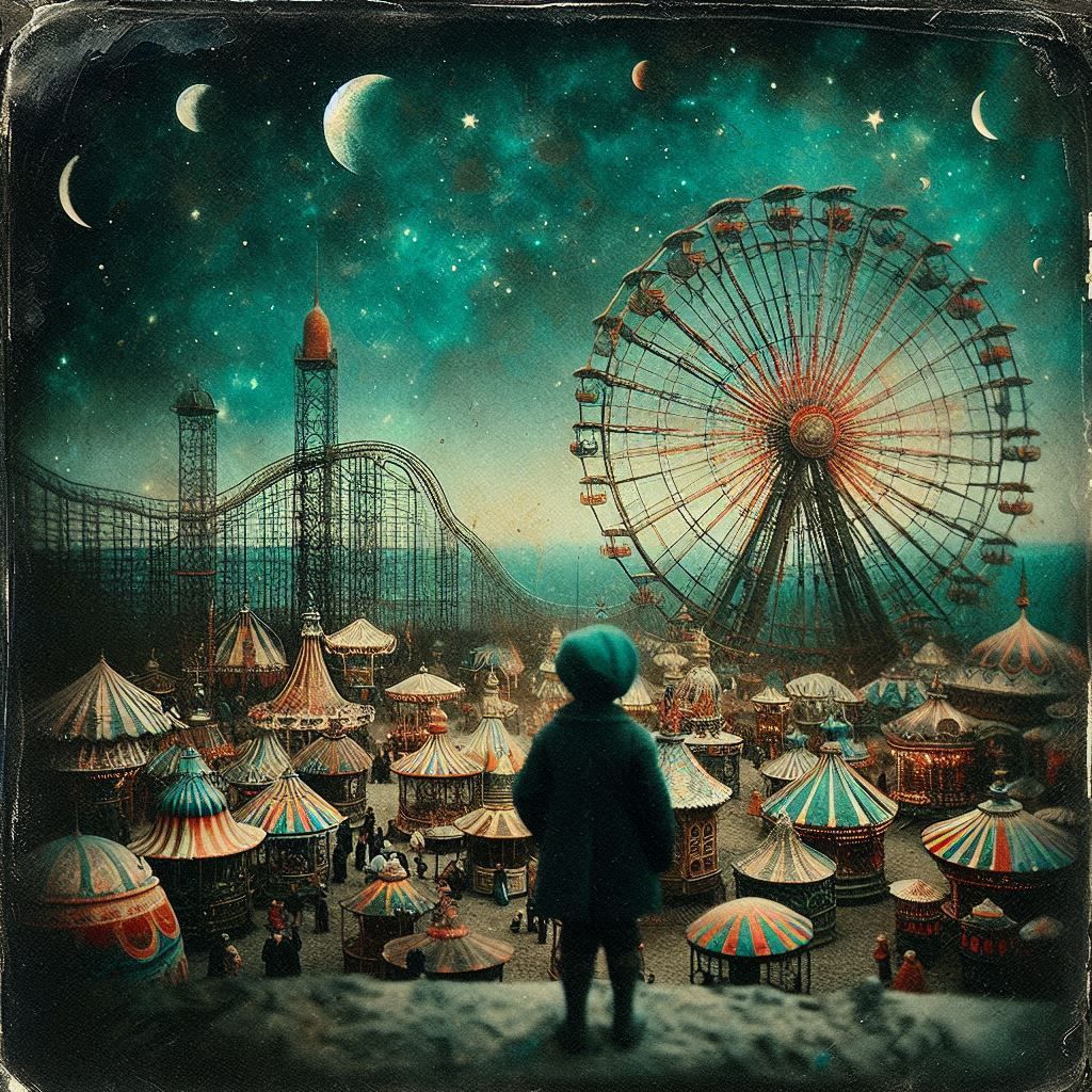The amusement park you dream of on misty moonlit nights