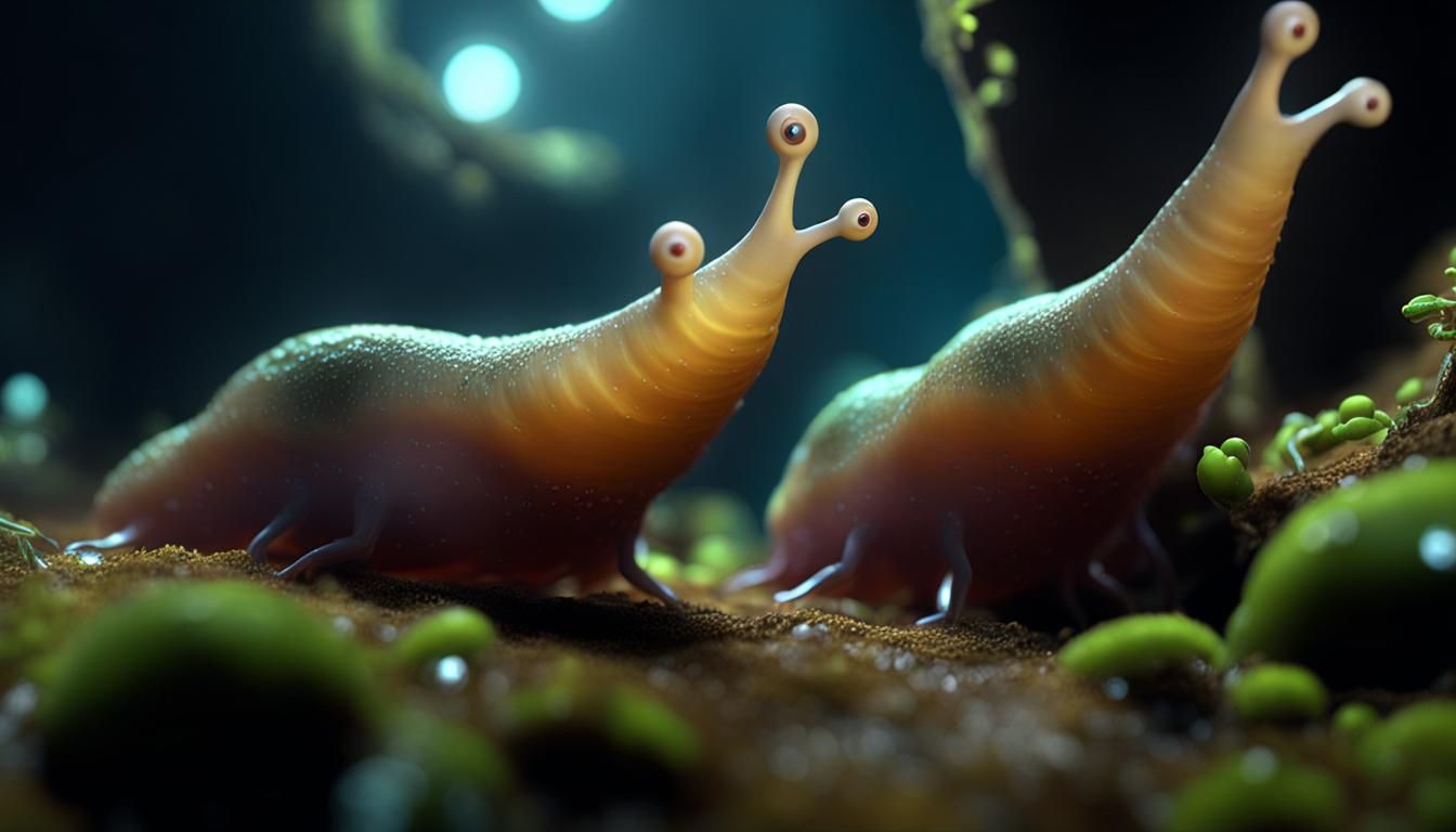 Walking Slugs - AI Generated Artwork - NightCafe Creator