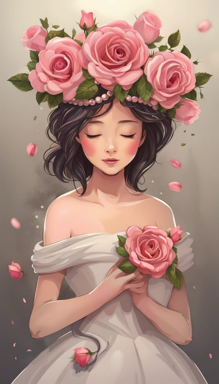 Roses and Tiara for a Faceless Princess