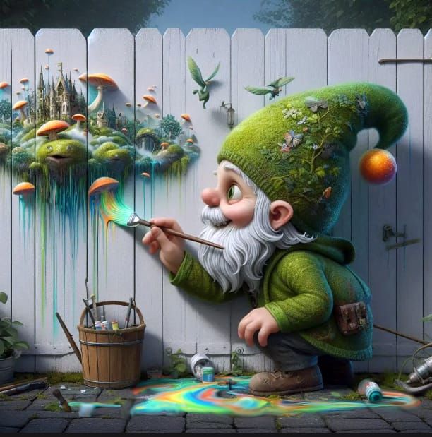 Gnome graffiti