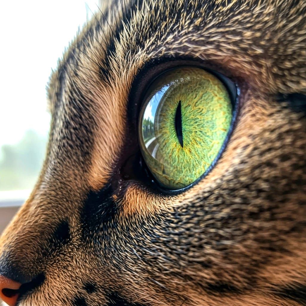 Close View of   Cat's Eye...