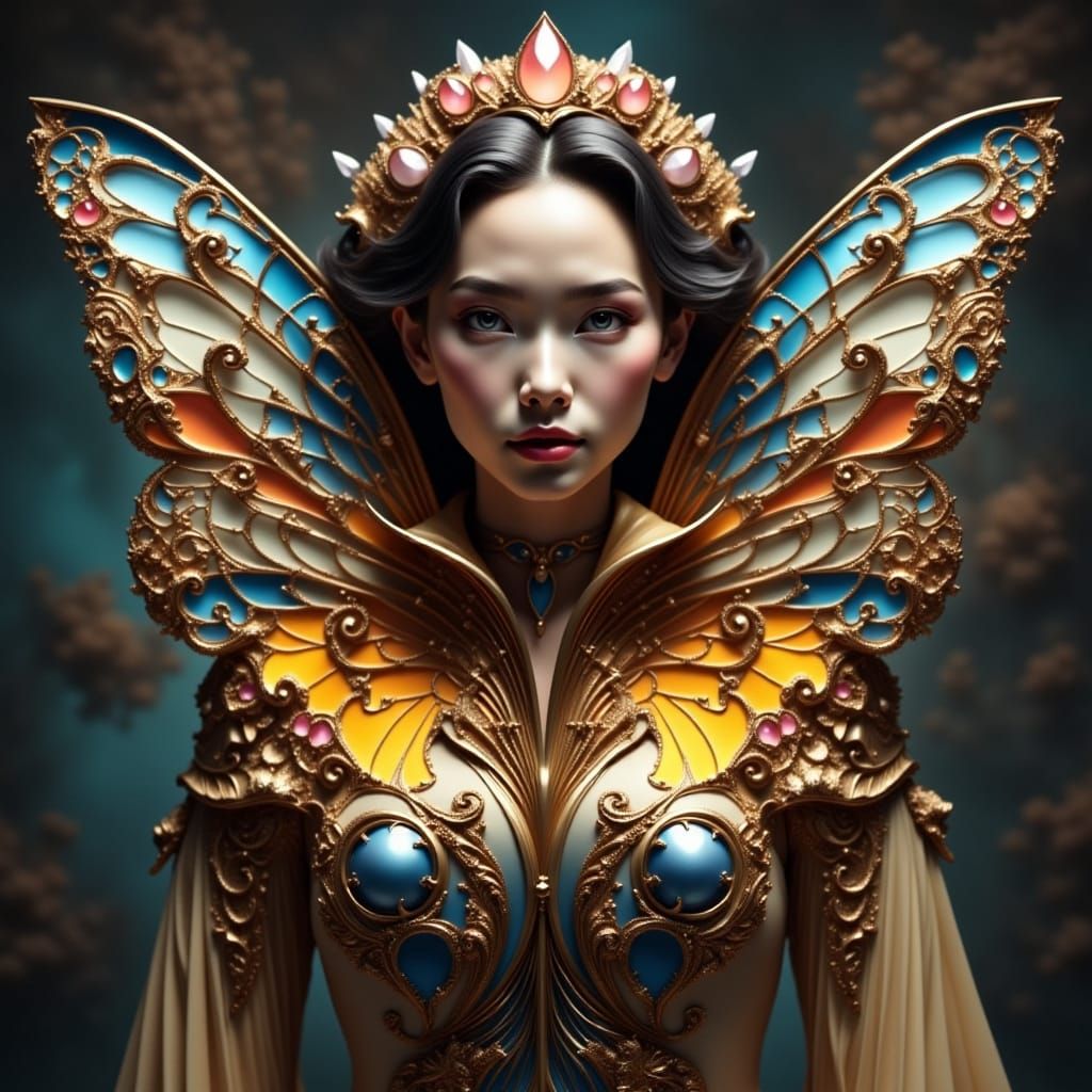 Stunning Star Woman in Vibrant Hues