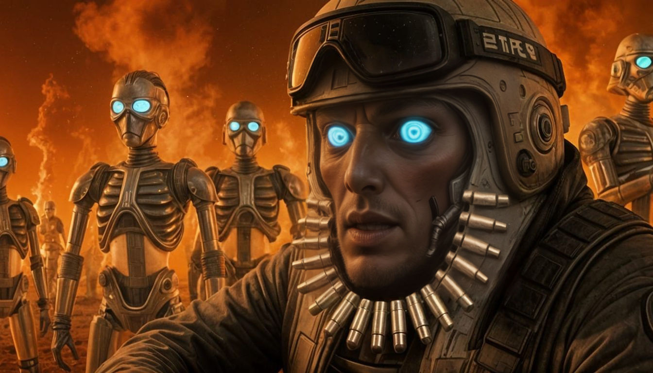 retro star wars combat desert