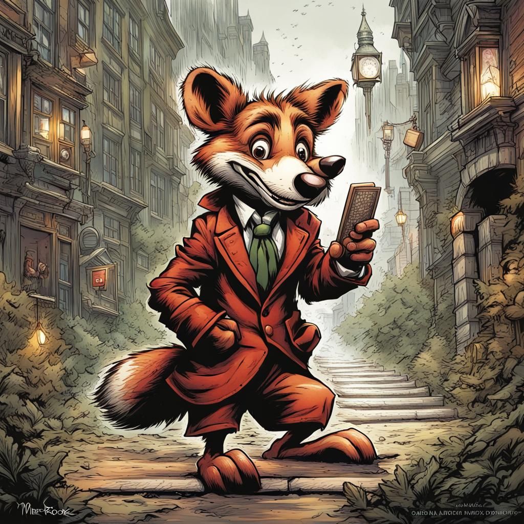 Basil Brush AI Generated Artwork NightCafe Creator