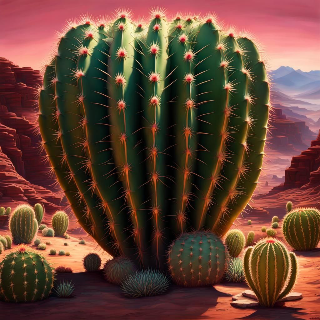 Giant Cactus - AI Generated Artwork - NightCafe Creator