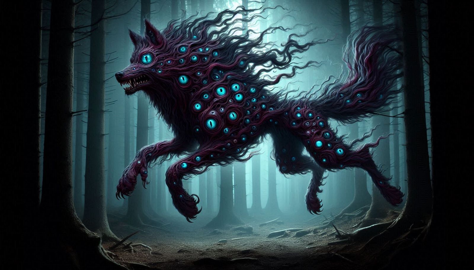 Multi-eyed wolf