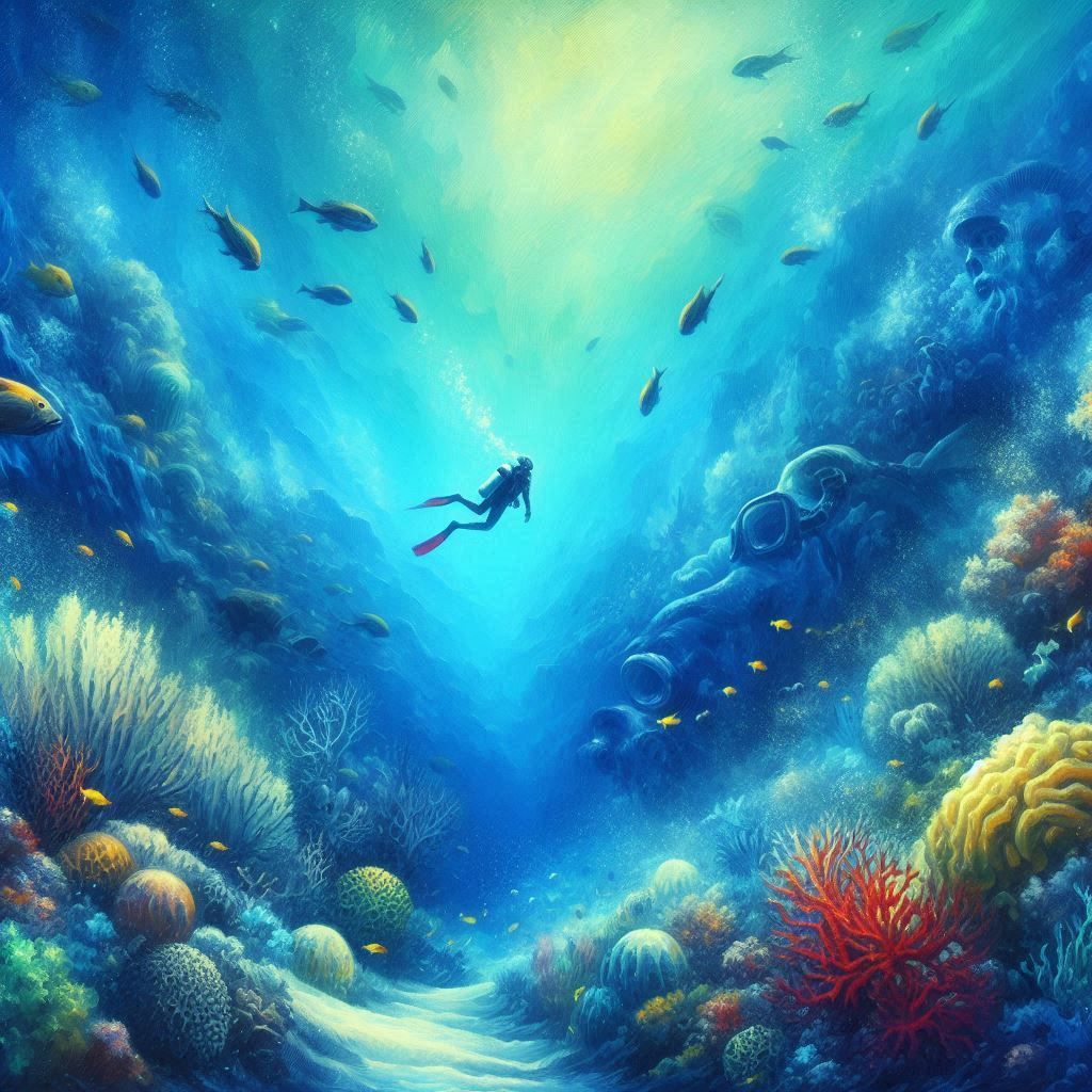 The vastness of the ocean