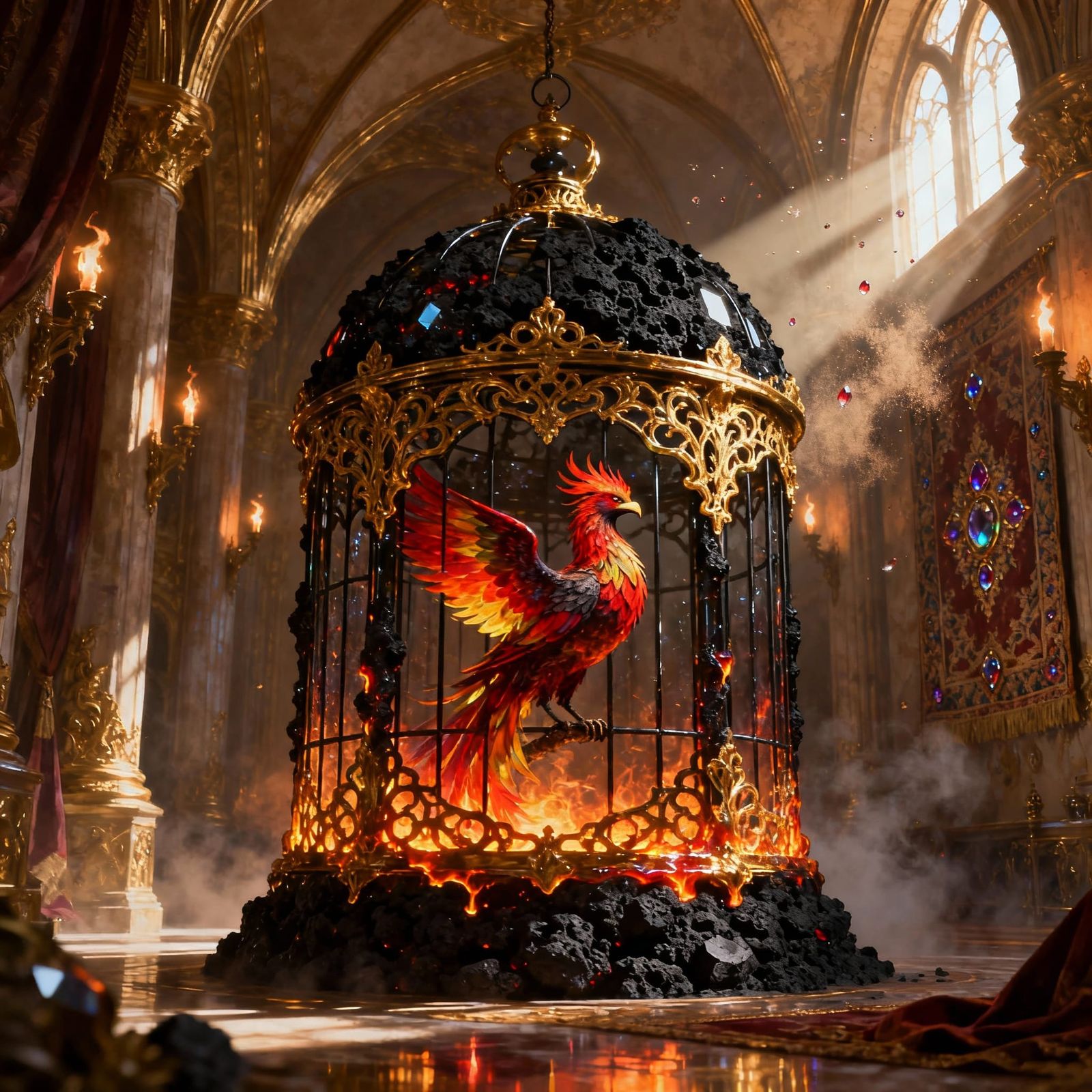 Phoenix birdcage  by @ThomasG