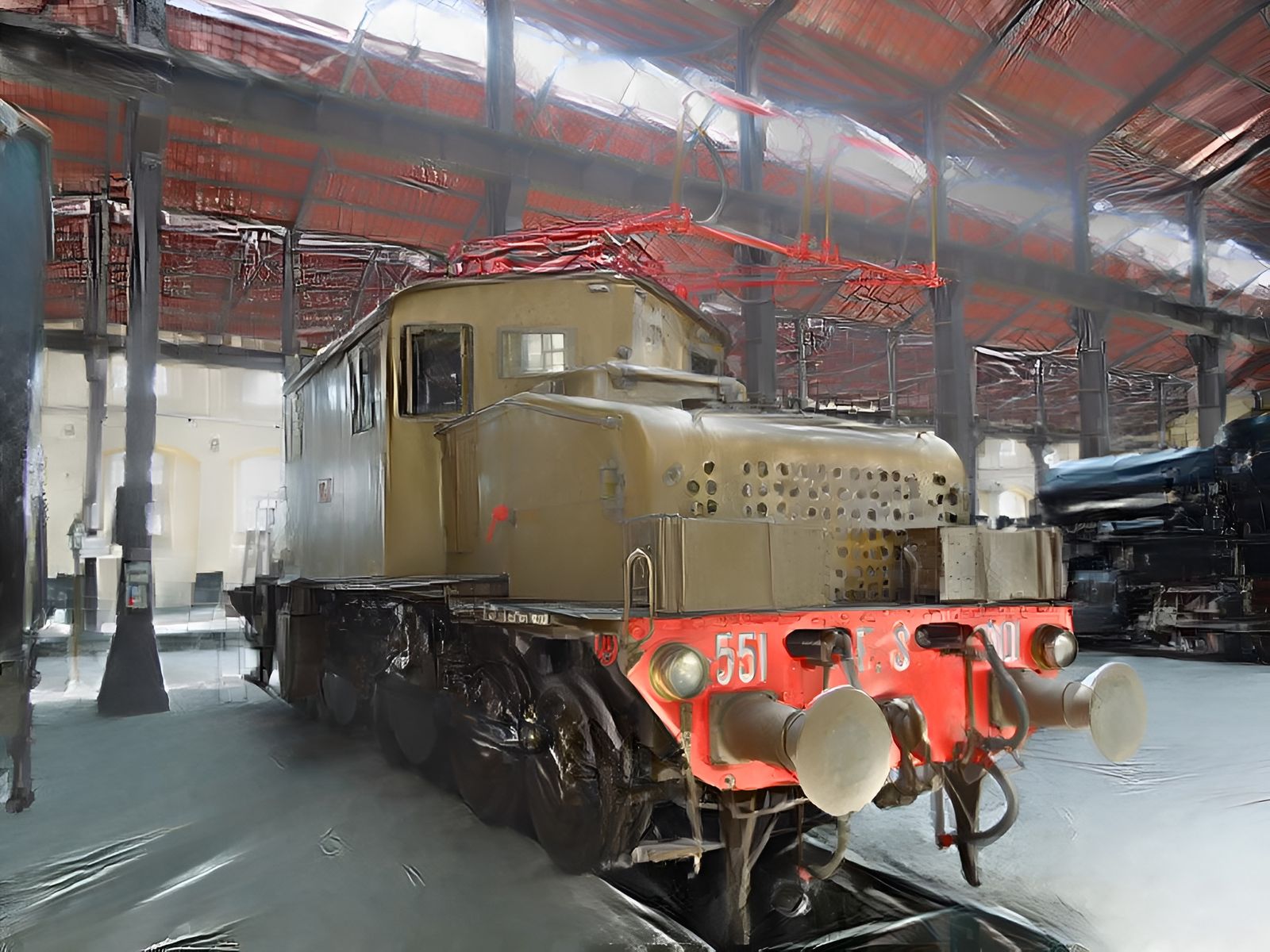FS E.551.001, Museo nazionale ferroviario di Pietrarsa, Campania