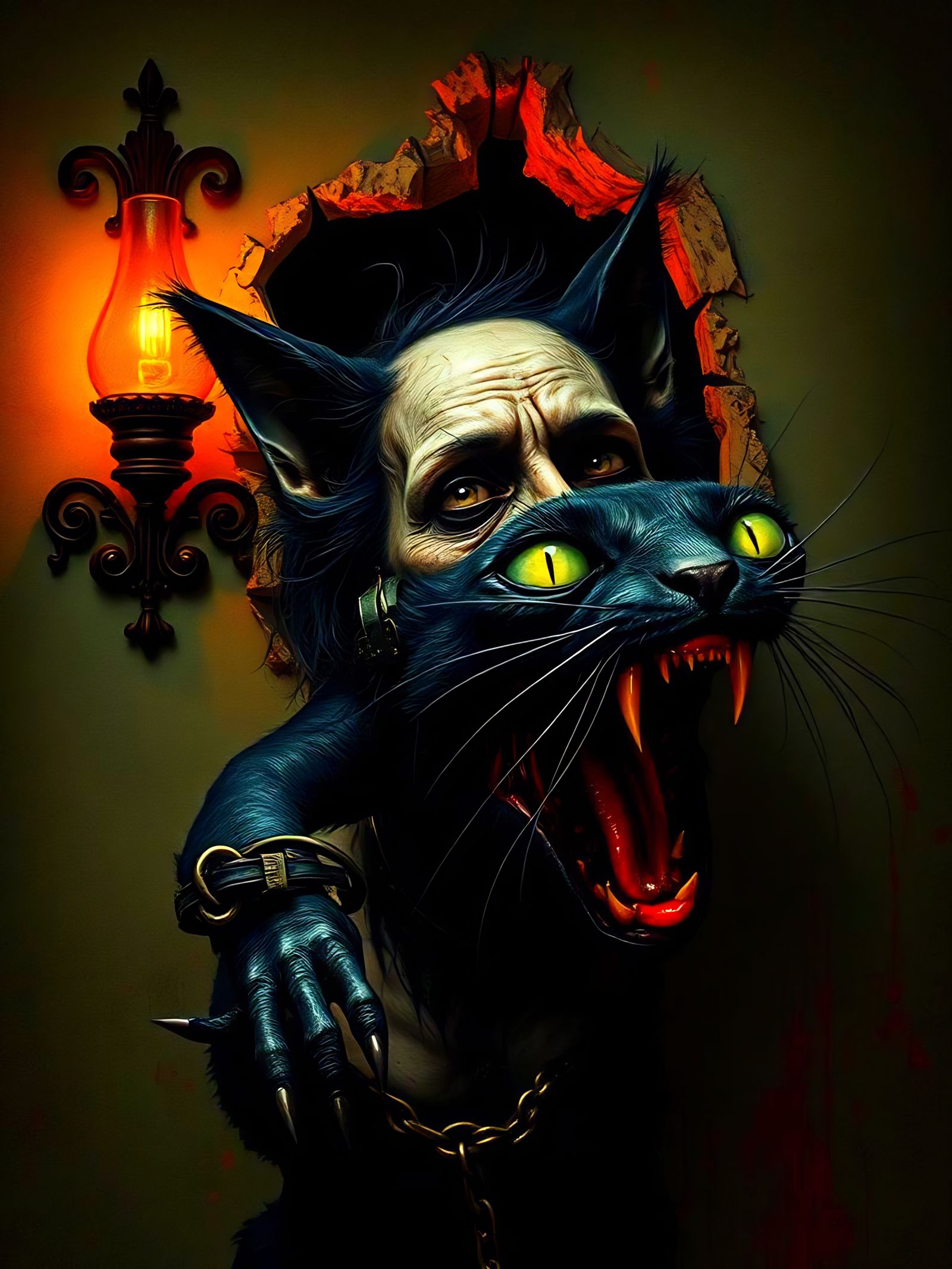 Scream for me, for I no longer can. 
Surreal interpretation ...