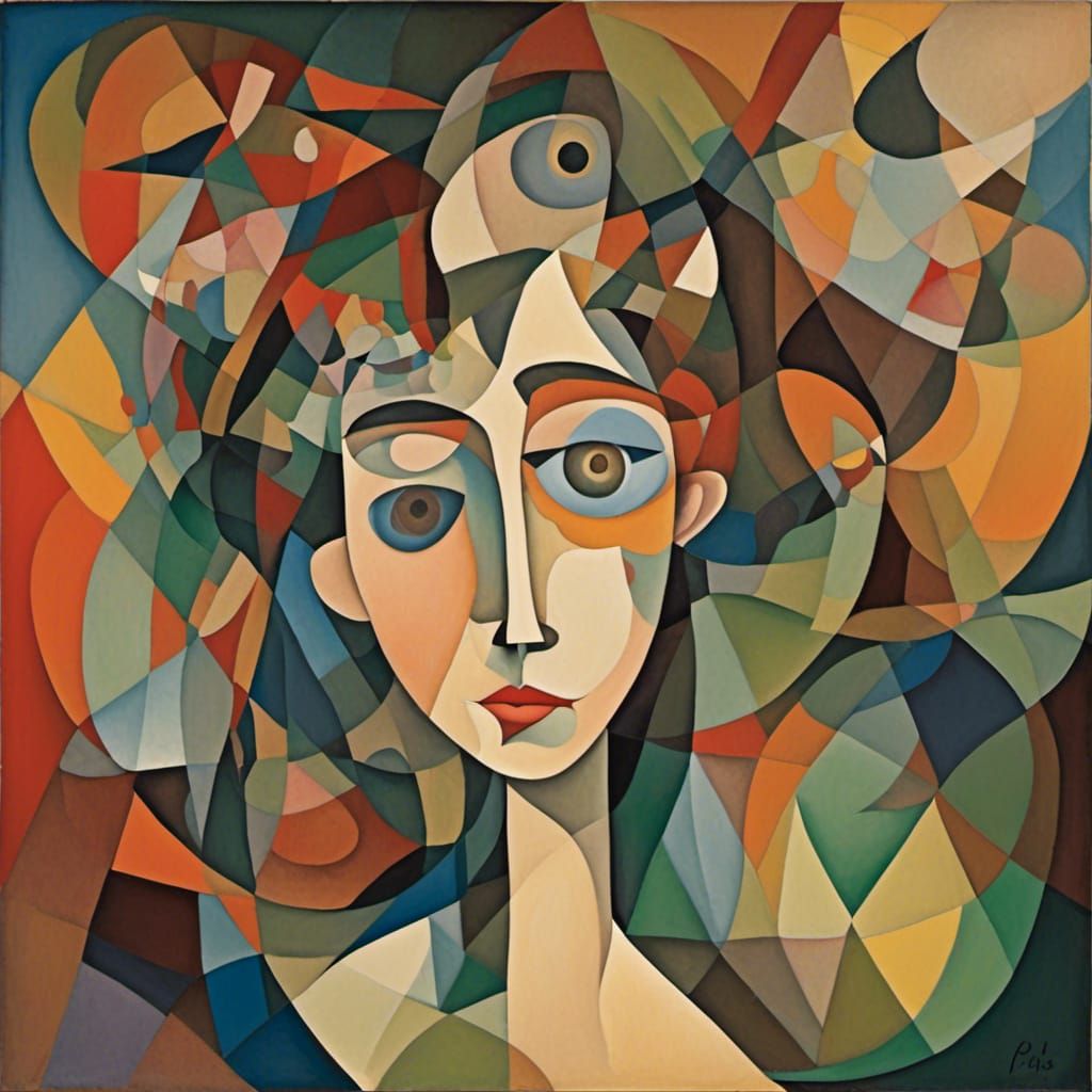 Abstract Face - AI Generated Artwork - NightCafe Creator