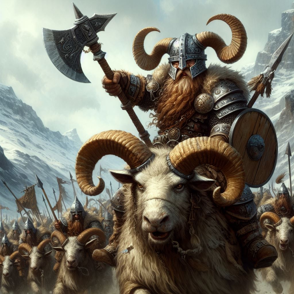 Dwarven Ramknights charging