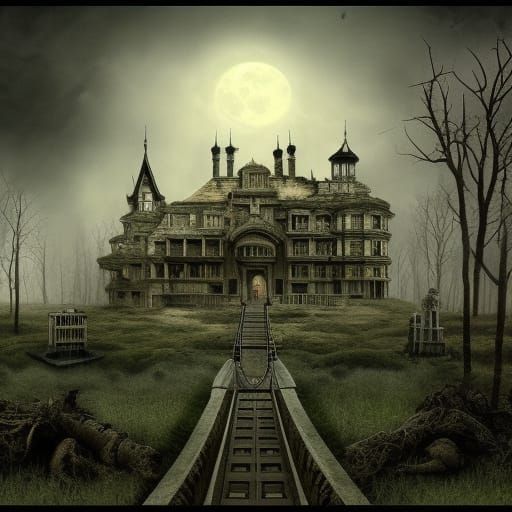Horror , creepy , Postage stamp
