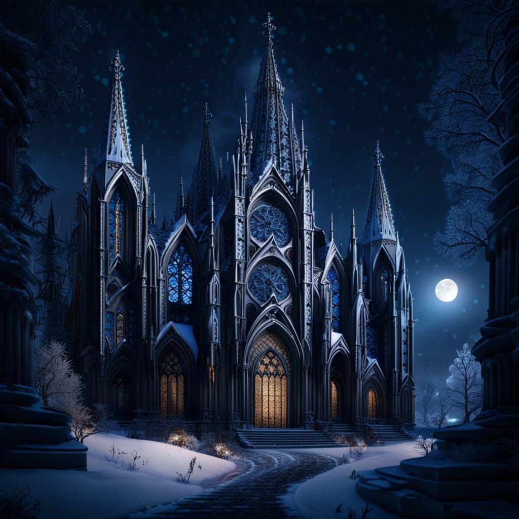 Normandy Cathedral  by @mathy_art_girl_305