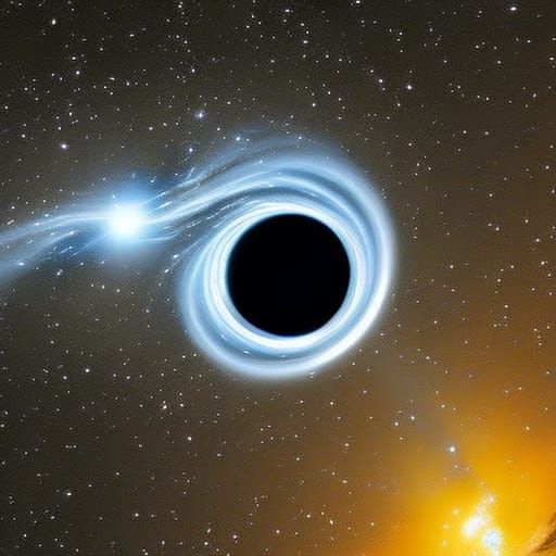 a black hole and white hole become closer to each athor