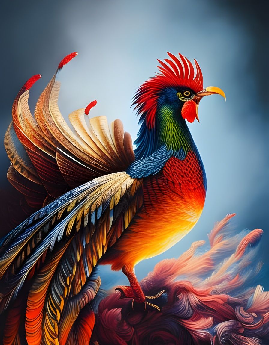 Rooster - AI Generated Artwork - NightCafe Creator