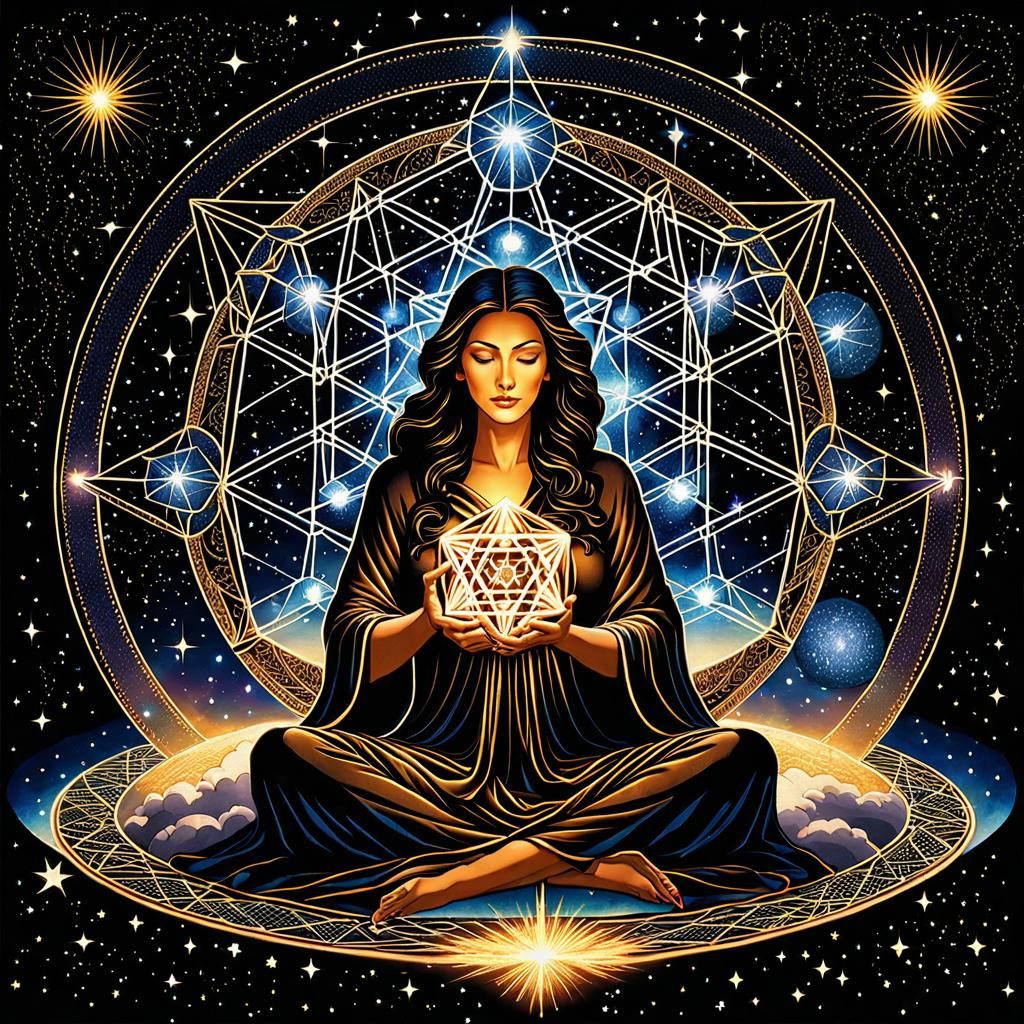 Metatron's Cube 1 AI Generated Artwork NightCafe Creator