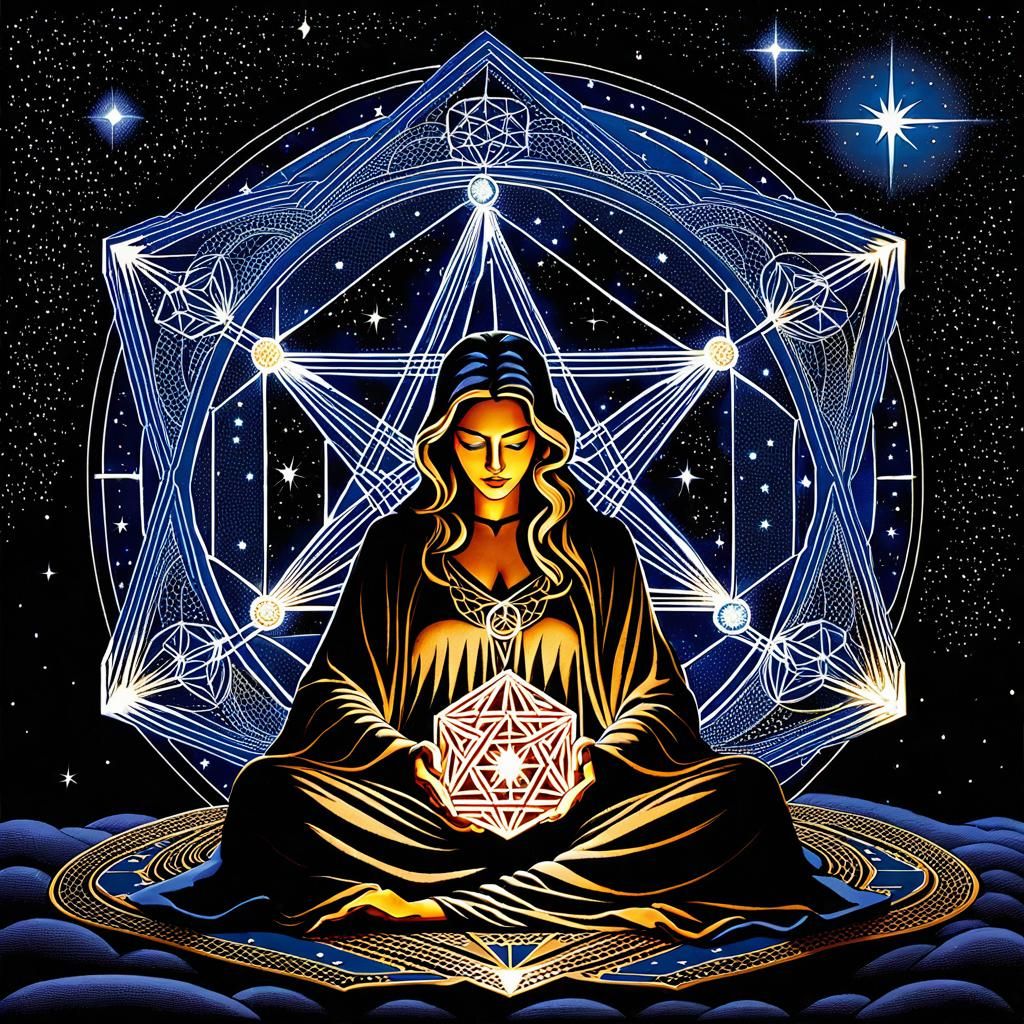 Metatron's Cube 3 AI Generated Artwork NightCafe Creator