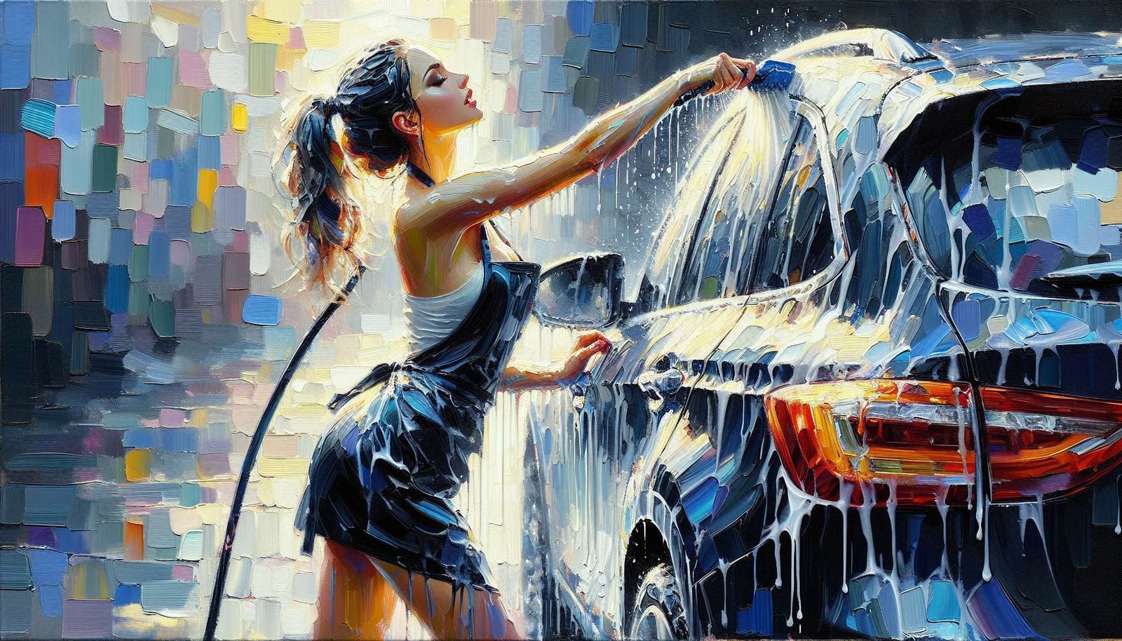 Car wash - AI Generated Artwork - NightCafe Creator